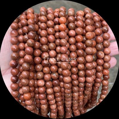रत्न मोती गोल आकार विभिन्न प्राकृतिक उपचार पत्थर सोने रेत पत्थर लैब्राडोरिट अपने ग्राहकों की आवश्यकताओं के लिए ढीले मोती स्ट्रैंड्स