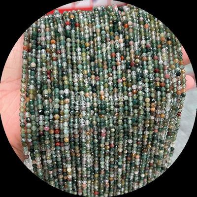 प्राकृतिक रत्न मोती गोल कटाई पक्षीय क्रिस्टल उपचार मिनी रत्न मोस Agate स्नोफ्लेक ऑब्सीडियन विभिन्न ढीले मोती स्ट्रैंड्स हस्तनिर्मित सामान के लिए आदर्श