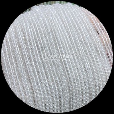 DIY गहने बनाने के साथ रत्न मोती विभिन्न रत्न रंग बाजार से गोल faced Morganite स्पष्ट क्वार्ट्ज क्रिस्टल उपचार ढीला रत्न मोती स्ट्रैंड्स