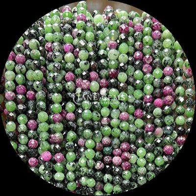 गोल रत्न मोती DIY आभूषण बनाने और व्यक्तिगत सामान के लिए अंतिम विकल्प विभिन्न प्रकार रूबी ज़ोइसाइट स्ट्रॉबेरी क्वार्ट्ज मिनी पक्षीय ढीले मोती स्ट्रैंड क्रिस्टल उपचार पत्थर